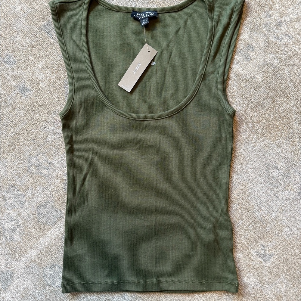J. Crew Olive Green Women's Tank Top